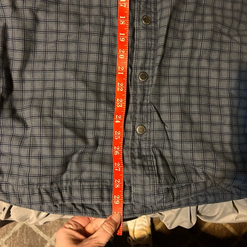 Duluth Jacket Mens XL Tall Blue Fire Hose‎ Flannel Lined Standard Fit